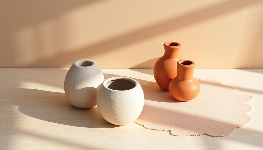 Soft abstract organic shapes representing security and comfort